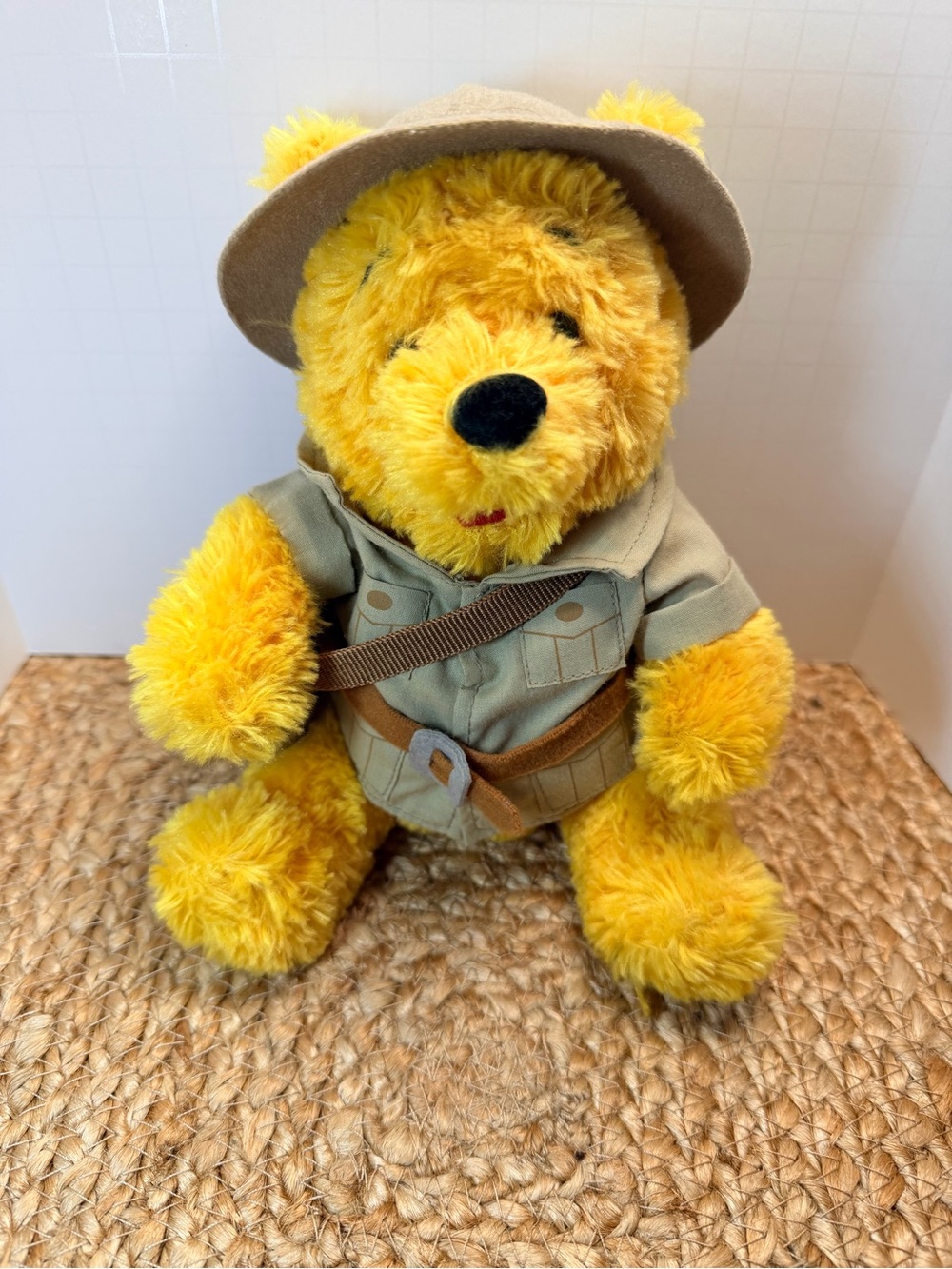 Disney Yellow Winnie the Pooh Safari Explorer Plush from 2000’s with tags